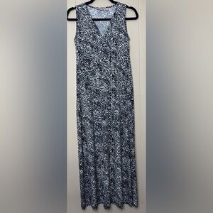 Chico’s Stretch V Neck Sleeveless Maxi Dress Chicos 0 Womens Small